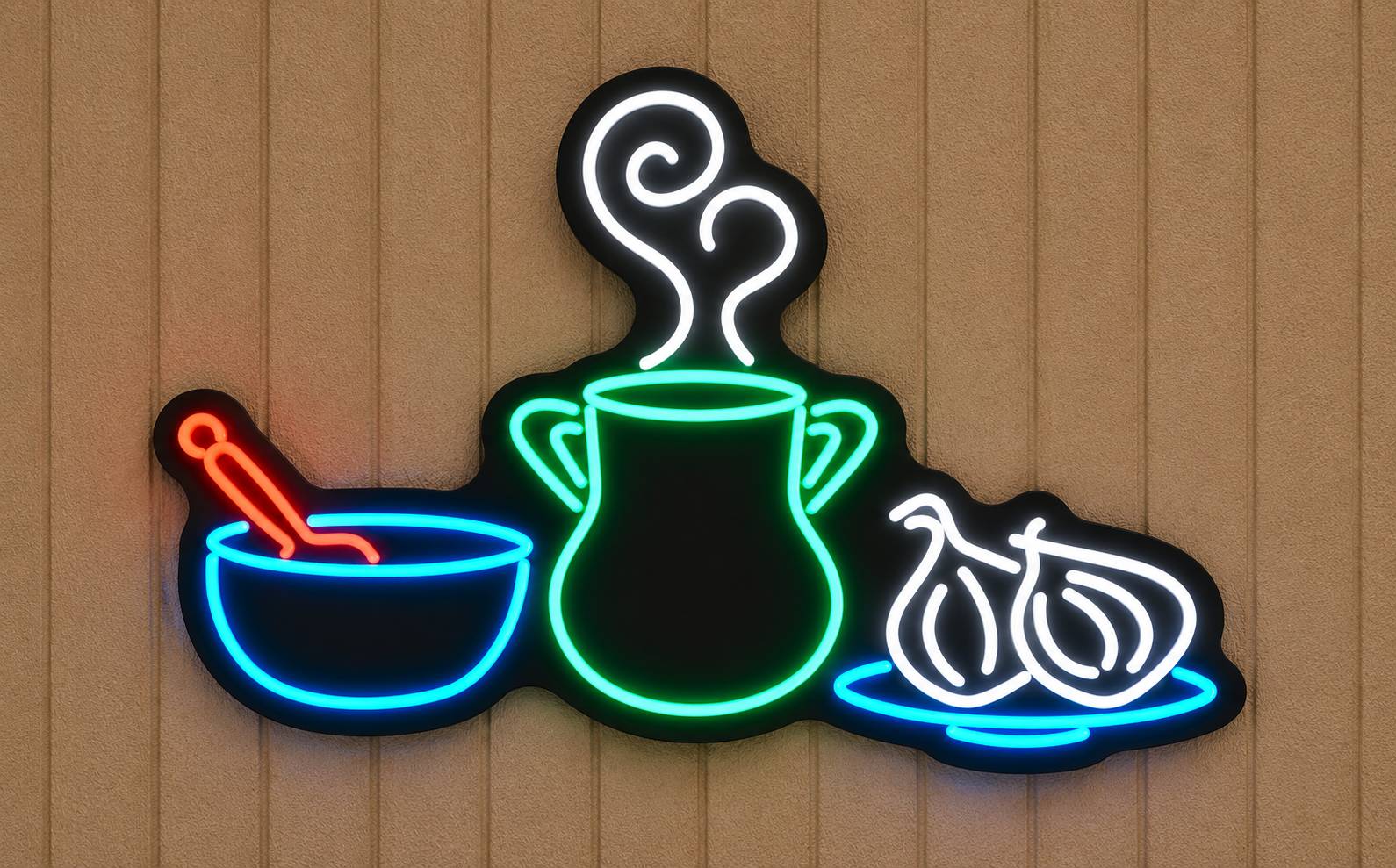 Neon Kitchen Still Life Sign_compressed نئون طرح دیزی - Image 1
