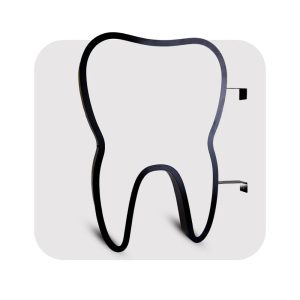 فریم فلزی مخصوص لایت‌باکس دوطرفه دندانپزشکی